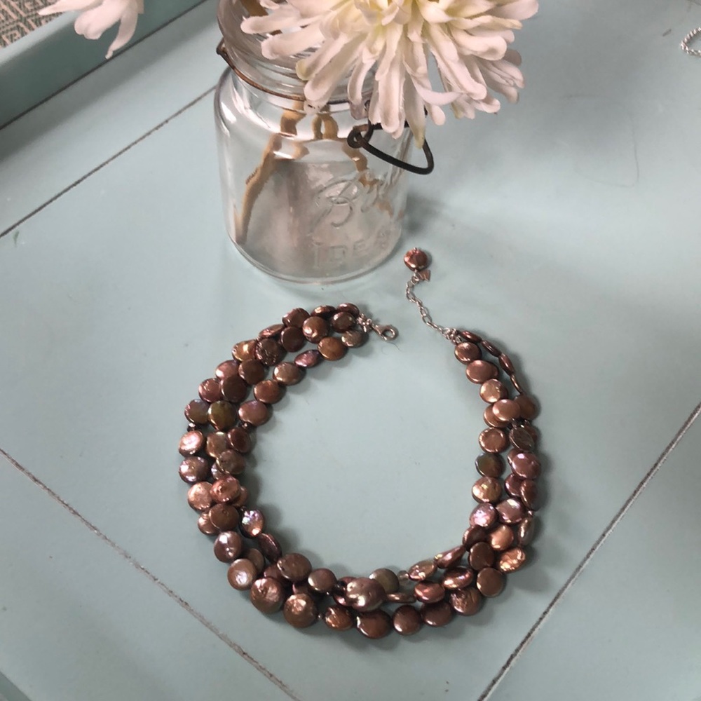 Silpada Fresh Water Pearl Necklace Multi -Strand